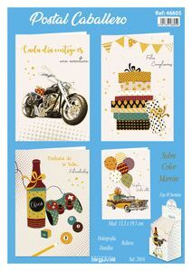 POSTAL CABALLERO 48 UNIDADES SURTIDAS