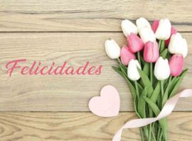 MINI CARD TULIPANES FELICIDADES