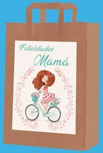 BOLSA PEQUEÑA KRAFT MAMA PAQUETE 12 UNIDADES