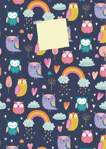 CUADERNO A6 BUHOS 64 HOJAS LISAS