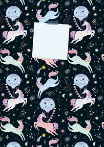 CUADERNO A6 UNICORNIOS 64 HOJAS LISAS