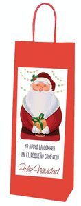 BOTELLERO ROJO COMERCIO NOEL PAQUETE 12 UNIDADES