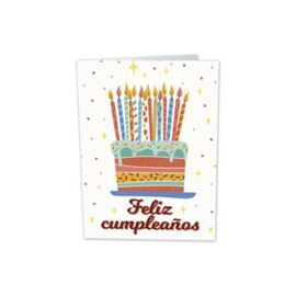 TARJETA CON SEMILLAS FELIZ CUMPLEAÑOS