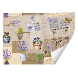 EXPOSITOR 25 ROLLO PAPEL REGALO KRAFT LAVANDA 70X1