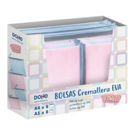 EXPOSITOR 16 BOLSAS CREMALLERA EVA SURTIDAS
