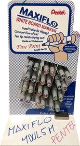 EXPOSITOR 24 ROTULADOR MAXIFLO PIZARRA BLANCA PUNT
