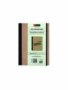 CUADERNO A4 80H LISO CARTON RECICLADO CON GOMA DIY