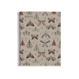 CUADERNO RECICLADO A4 CUADRO 5MM 80H ECOBUTTERFLY