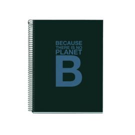 CUADERNO A5 120 CL.RECICLADO COLOR AZUL MARINO ECO