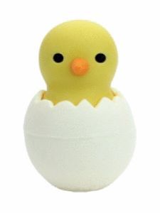 GOMAS DE BORRAR PUZZLE POLLITO AMARILLO BOLSA 10 U