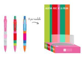 BOLIGRAFO AZUL AGATHA RUIZ DE LA PRADA EXPOSITOR 2