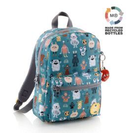 MOCHILA GUARDERIA CON BOLSILLO Y ASA MONSTERS