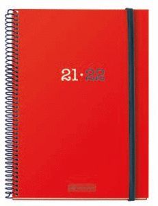 AGENDA ESCOLAR POLIPROPILENO COLLEGE ROJO 11,7X17,
