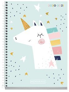 AGENDA FORRADA S/V JUNIOR UNICORNIO CASTELLANO/ING