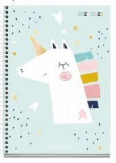 AGENDA ESCOLAR CARTON UNICORNIO 15X21,3CM SV CAT/I