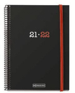 AGENDA ESCOLAR POLIPROPILENO COLLEGE NEGRO11,7X17,