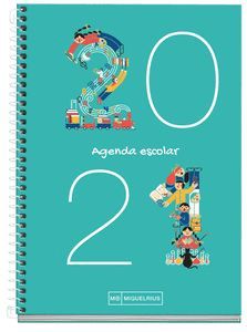 AGENDA FORRADA S/V JUNIOR NUMEROS CATALAN/INGLES