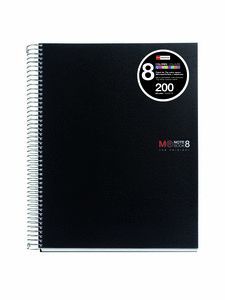 NOTEBOOK A5 CUADRICULA 8 COLORES