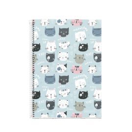 CUADERNO ESPIRAL A4 4X4MM CUADROS CATS RULE