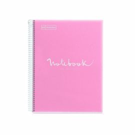 CUADERNO TAPA EXTRADURA EMOTIONS A4 ROSA