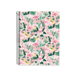 NOTEBOOK 4 A5 HORIZONTAL FLAMINGO