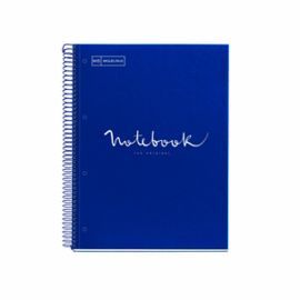 CUADERNO TAPA EXTRADURA EMOTIONS A4 MARINO