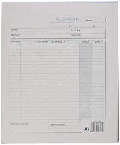 TALONARIO ALBARANES HOLADENSA TRIPLICADO AUTOC T-1