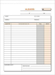 ALBARANS 4º T-120/C PLANTAT P. QUIMIC DUPLICAT