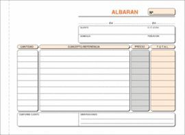 TALONARIO ALBARAN 4º T-121 APAISADO TRIPLICADO AUT