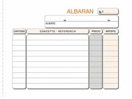 TALONARIO ALBARAN 8ºT-116 APAISADO