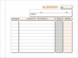 TALONARIO ALBARAN 8º T-123 APAISADO DUPLICADO AUTO