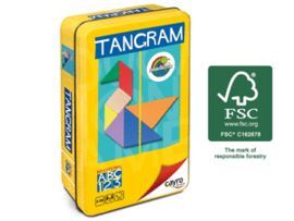 JUEGO DE MESA TANGRAM (MADERA FSC) DE COLORES EN C