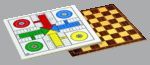 TABLERO PARCHIS AJEDREZ MADERA 33 X 33 CM