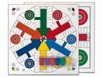 TABLERO PARCHIS 4-6 JUGADORES MADERA CON ACCESORIO