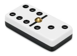 JUEGO DE MESA DOMINO METRACRILATO CAJA MADERA