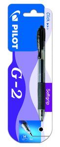 BOLIGRAFO PILOT G-2 TINTA DE GEL RETRACTIL NEGRO 1