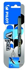 PLUMA DESECHABLE PILOT V-PEN SILVER NEGRO BLISTER
