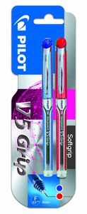 ROTULADOR PILOT V-5 GRIP TINTA LIQUIDA BLISTER NEG