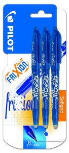 BOLIGRAFO PILOT FRIXION BALL 07 AZUL BLISTER 3 UDS