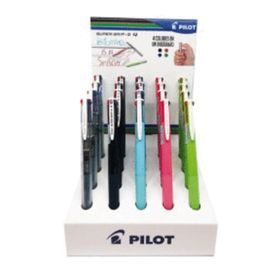 EXPOSITOR 20 BOLIGRAFOS PILOT SUPERGRIP G 4 COLORE