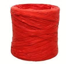 ROLLO CINTA RAFIA 15MMX200M ROJO