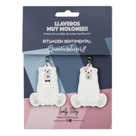 LLAVEROS DE GOMA QUERIENDOME OSOS - 2 UDS