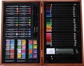 SET ARTISTICO CAJA MADERA JUNIOR STUDIO 84PZAS SUR