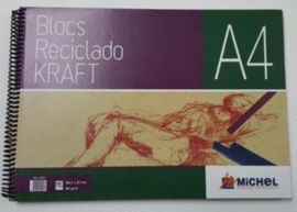 BLOC RECICLADO KRAFT DIN A-4