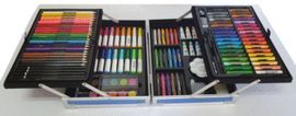 MALETIN ALUMINIO JUNIOR ART STUDIO 132 PIEZAS