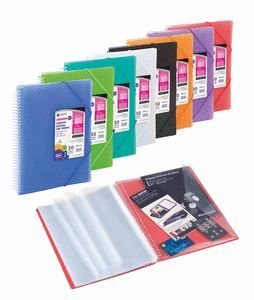 CARPETA ESPIRAL CON 60 FUNDAS CON GOMA A4 - INCOLORO