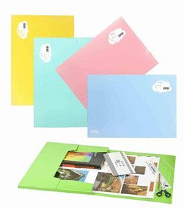 CARPETA DIBUJO A3 SOLAPAS SOFT PP XXL GOMA SALMON