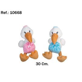 PELUCHE CIGUEÑA 30CM 2 MODELOS SURTIDO