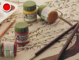 PINTURA TELA 25ML ROJO ESCARLATA T-6