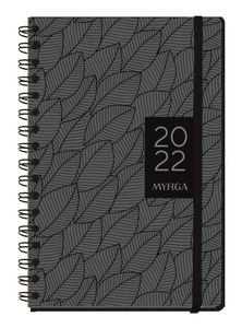 AGENDA ANUAL 2022 TEXTURE DIA HOJAS MYRGA
